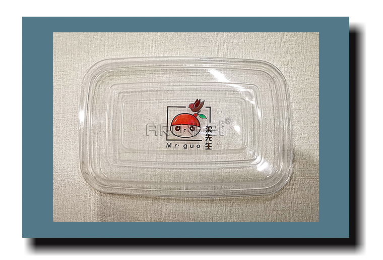 餐盒彩色LOGO喷印